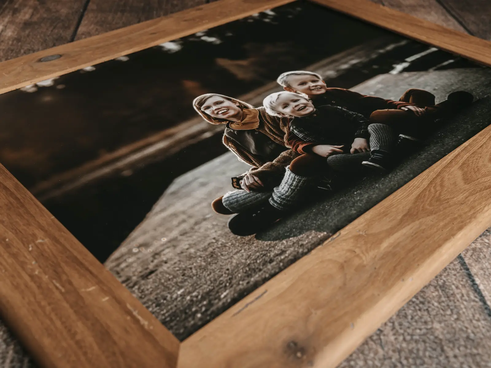 Laminert bilde på plate